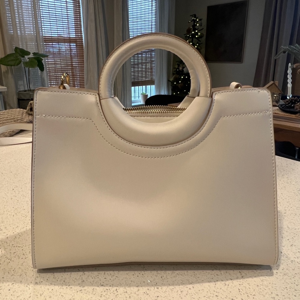 Nanette Lepore Robinne Round Handle White Handbag - Picture 4 of 7